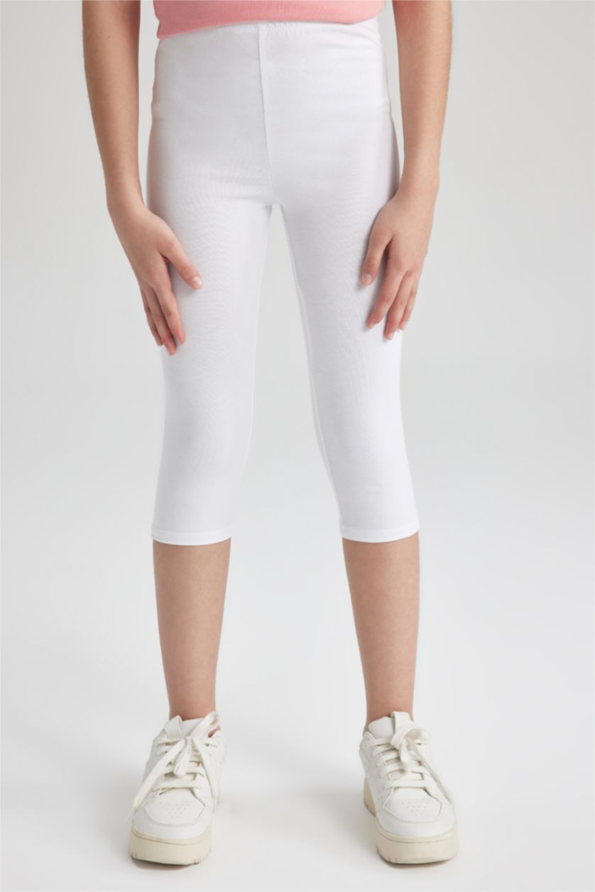 GIRLS & TEENS White Girl Capri Boy Leggings