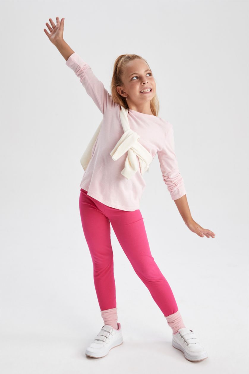 GIRLS & TEENS Pink Girl Leggings