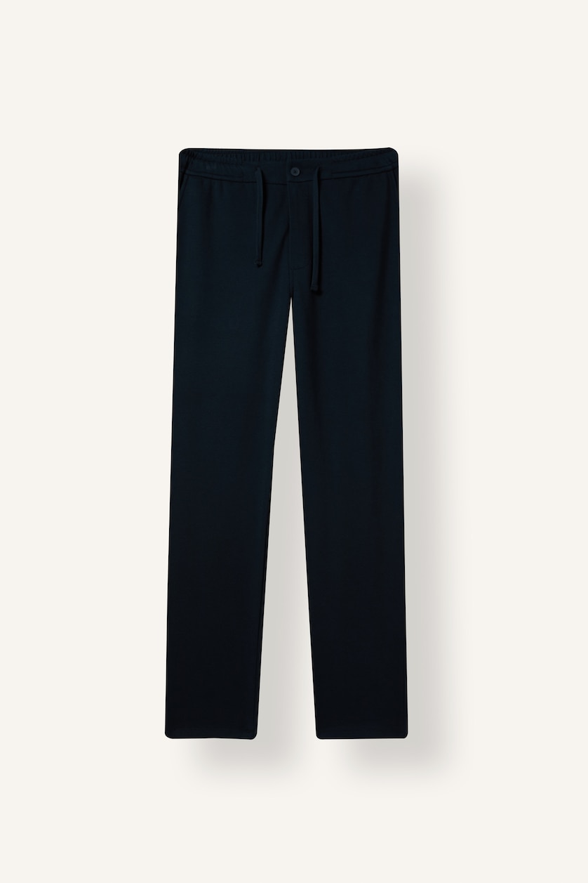 Men NAVY Regular Fit Trousers