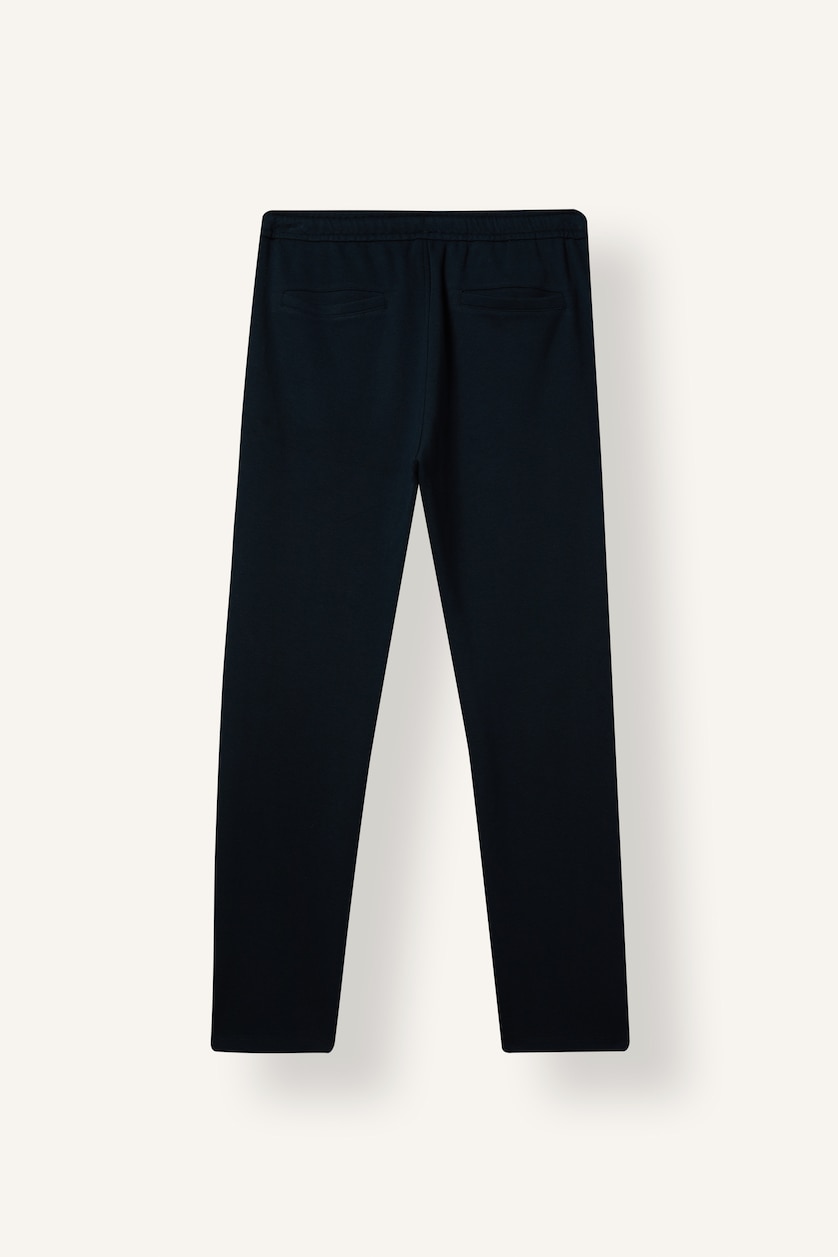 Men NAVY Regular Fit Trousers