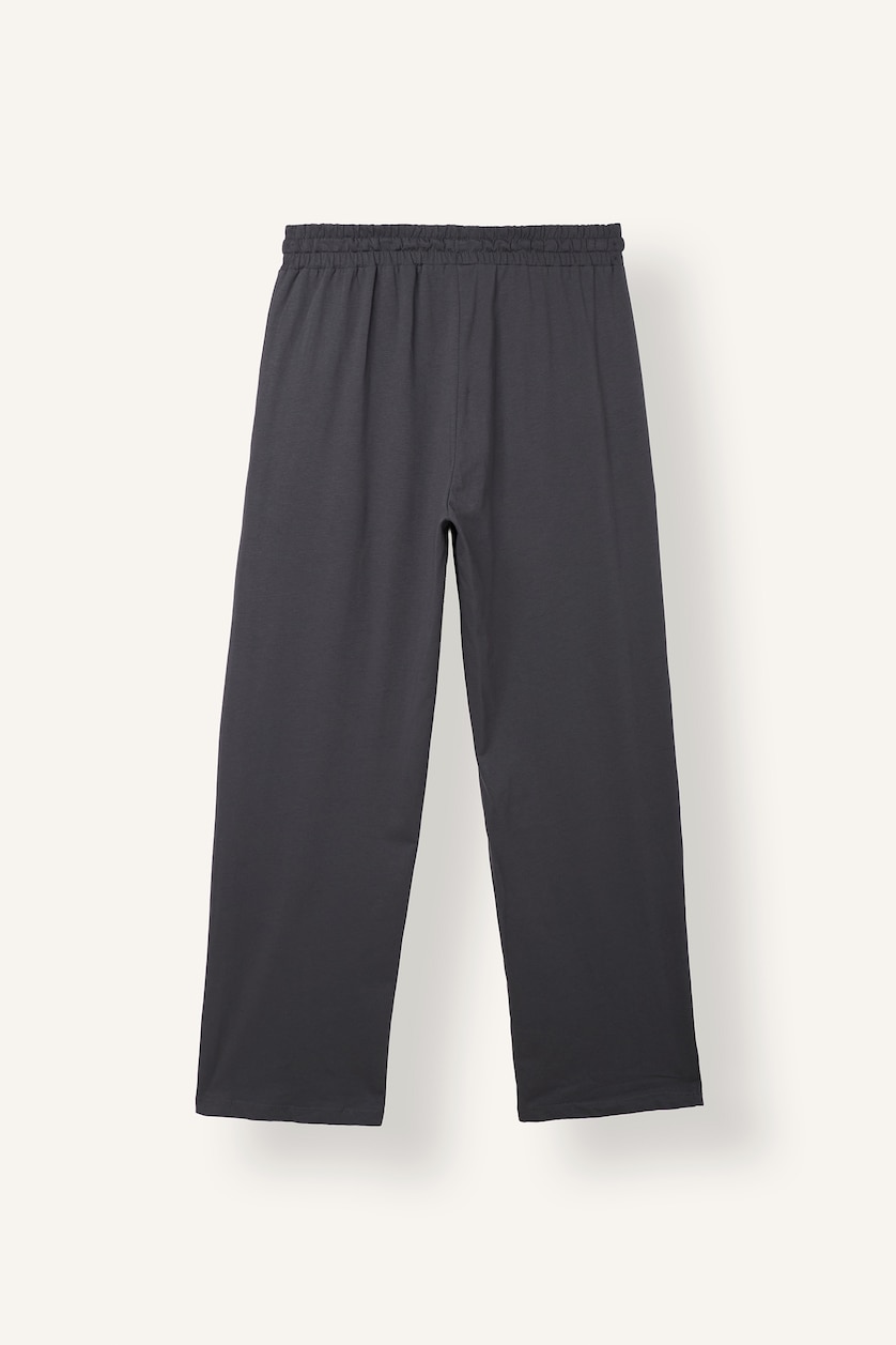 Erkek Antrasit %100 Pamuk Baskılı Regular Fit 2'li Pijama Takımı