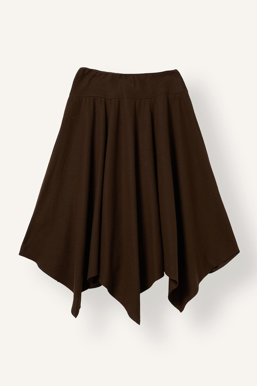 Women Brown A Cut Midi