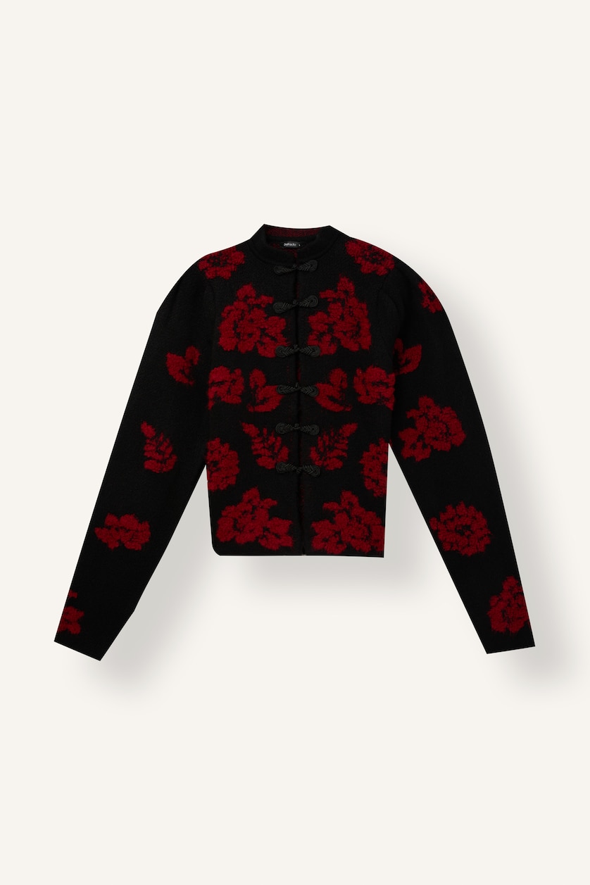 نساء أسود Oversize Fit Cardigan
