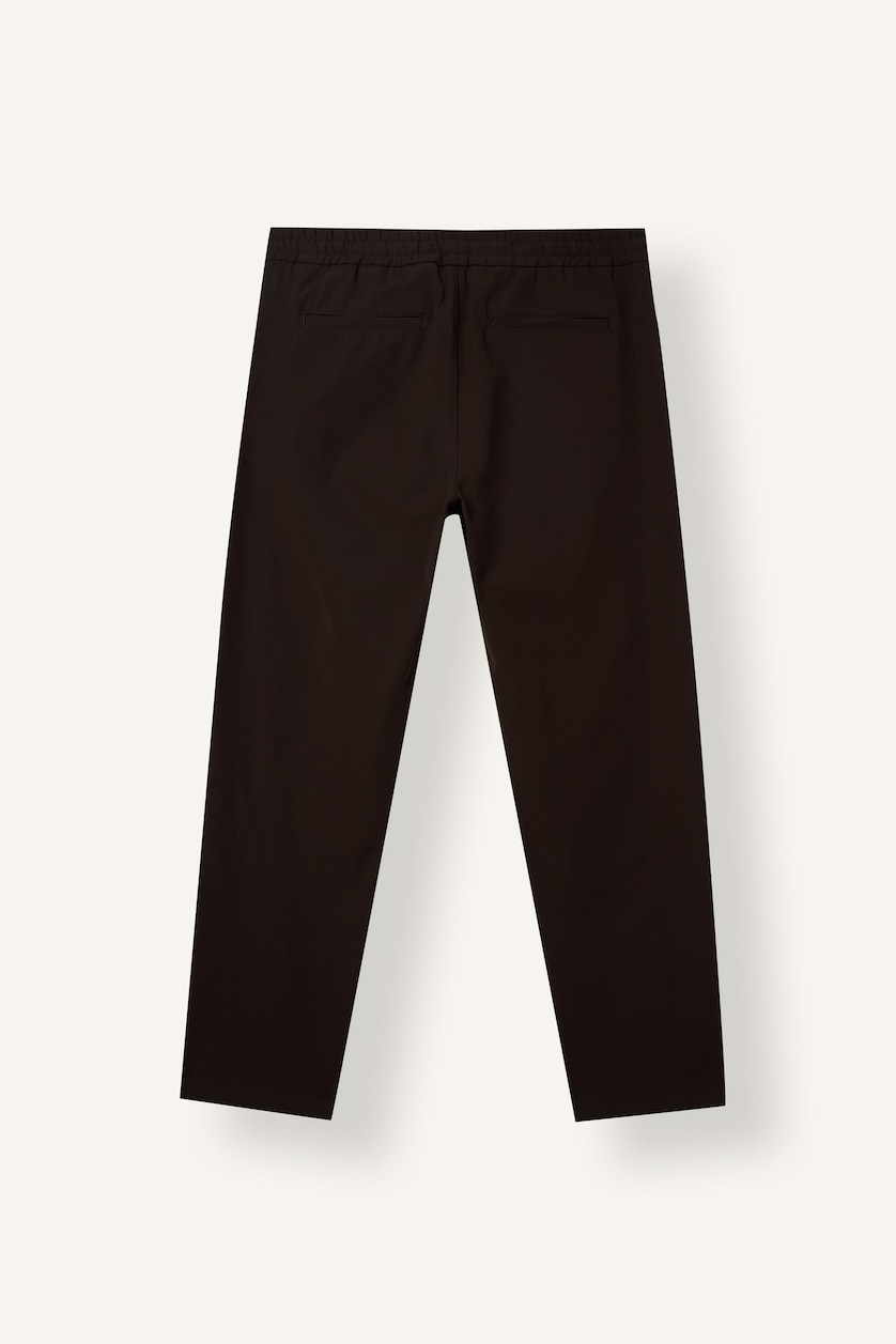 Erkek Kahve Standart Fit Düz Paça Jogger
