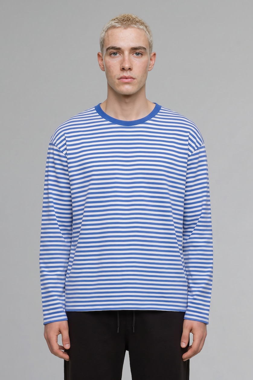 Men Sax Boxy Fit Long Sleeve T-Shirt