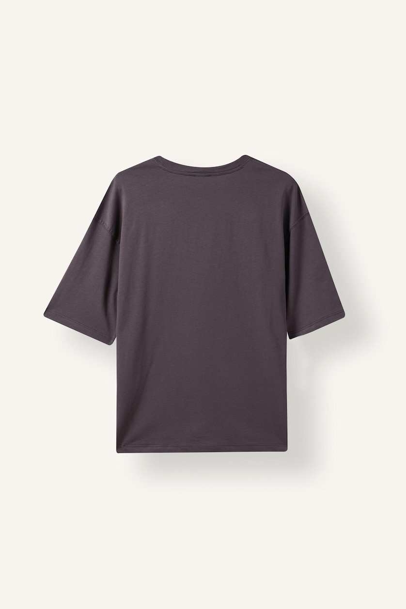 Man Anthracite Boxy Fit Short Sleeve T-Shirt