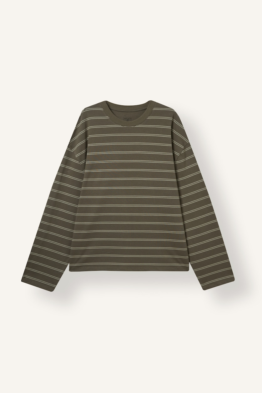 Men Olive Boxy Fit Sweatshirt