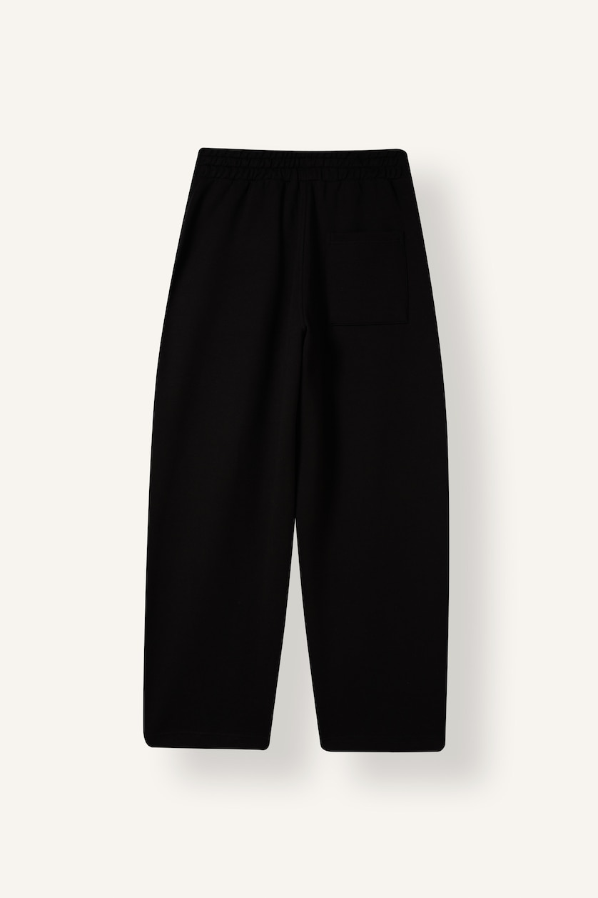 Men Black Elastic Band Balloon Fit Trousers