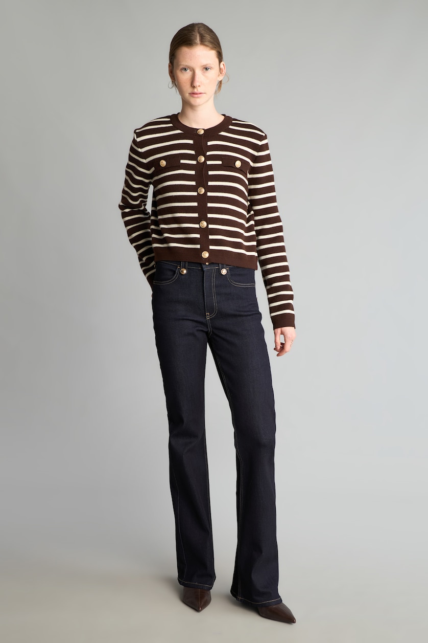 Women Blue Black Normal Waist Flare Trousers