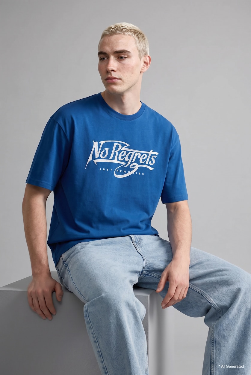 Men Royal Boxy Fit Short Sleeve T-Shirt