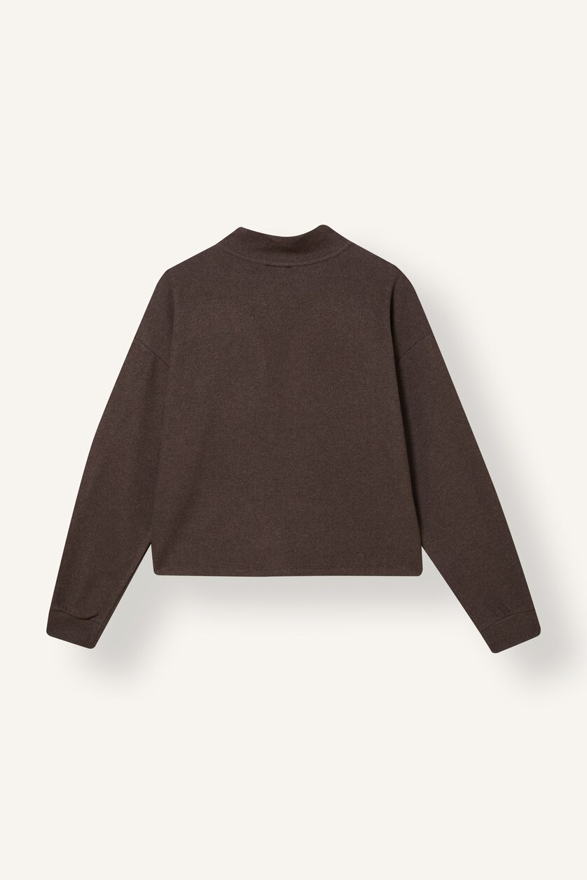 Women Light Brown Relax Fit Thessaloniki Fabric Sweatshirt