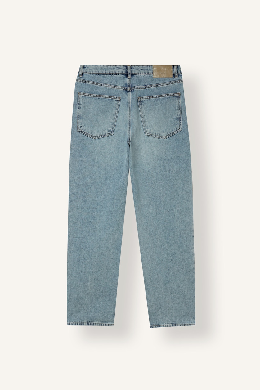 Erkek Açık Mavi Baggy Fıt Jean