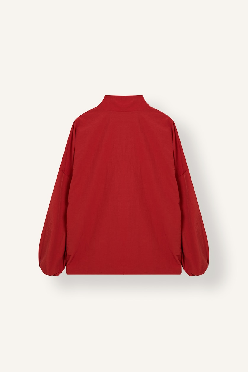 Women Red Puffer Jacket