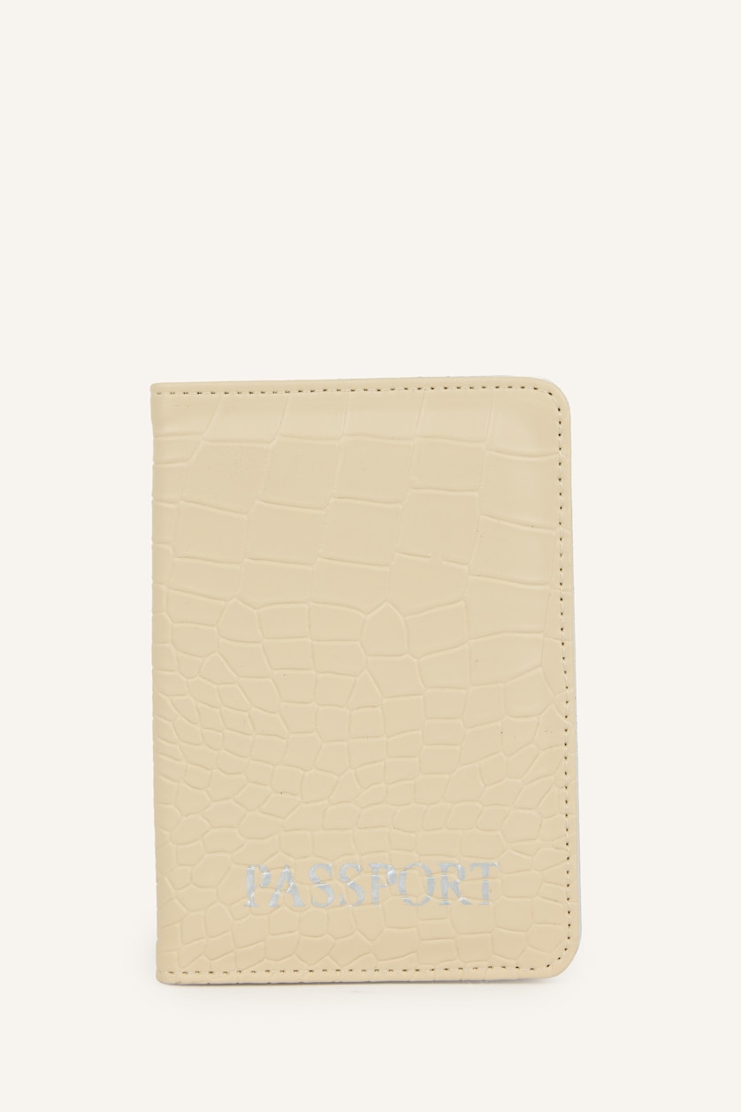 Women Beige Woman Faux Leather Wallets