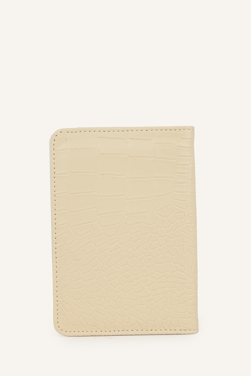 Women Beige Woman Faux Leather Wallets