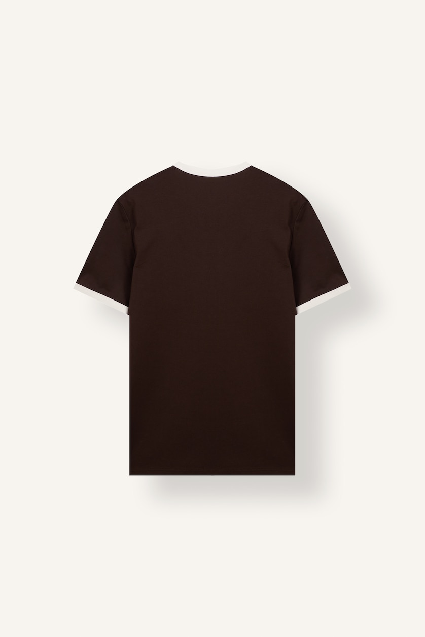 Men Brown Slim Fit Short Sleeve T-Shirt