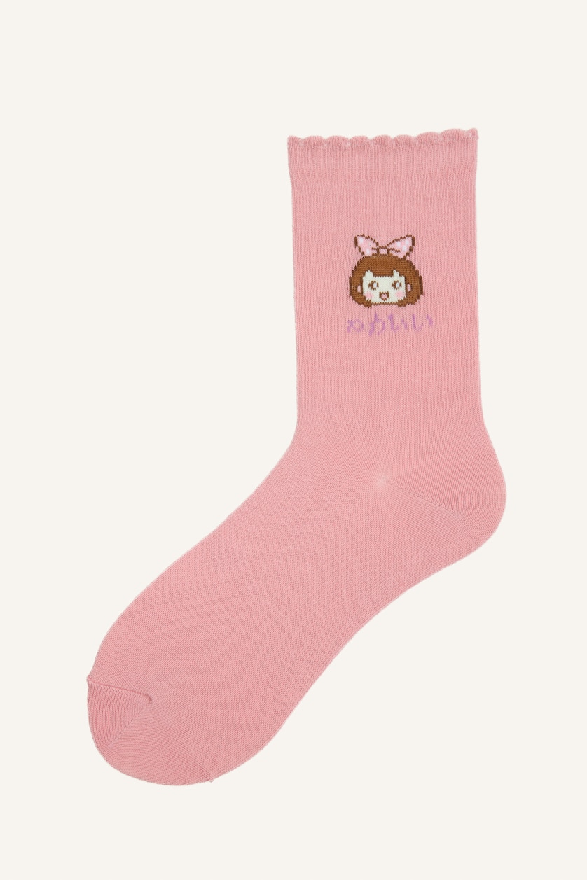 Young Girls - Teen Girls Purple Girl Socks