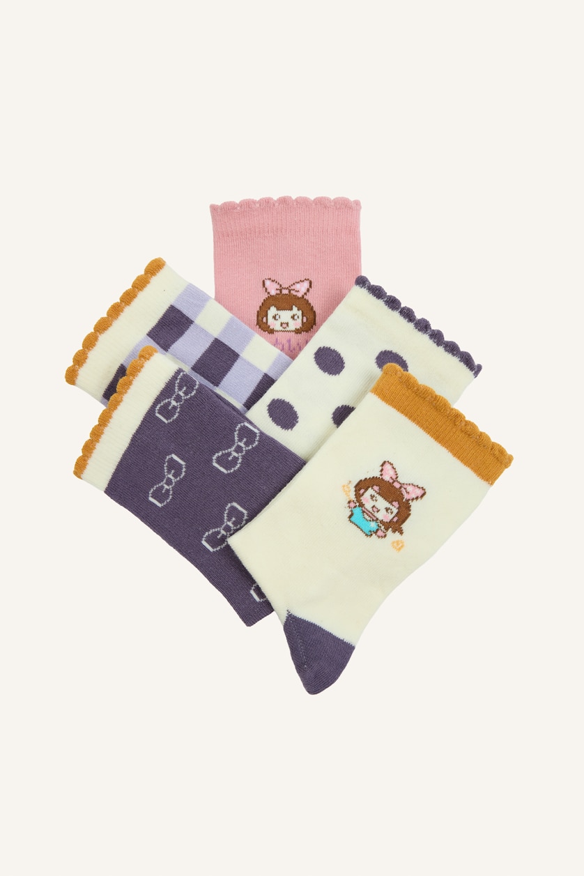 Young Girls - Teen Girls Purple Girl Socks