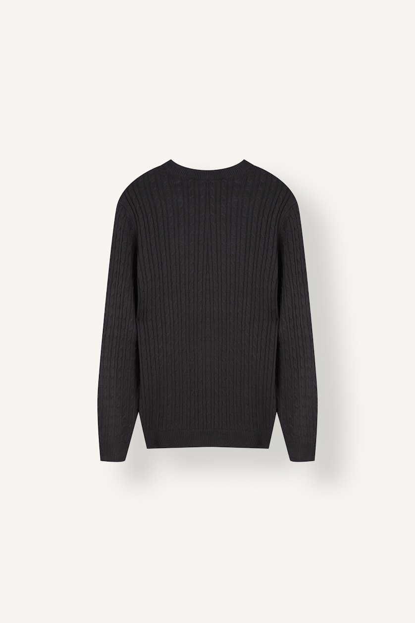 Man Grey Regular Fit Knitwear Pullover