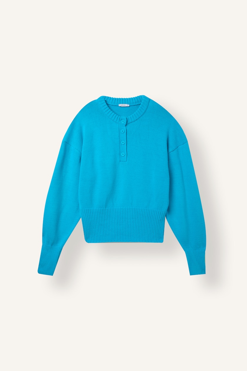 Women Blue Regular Fit Pullover