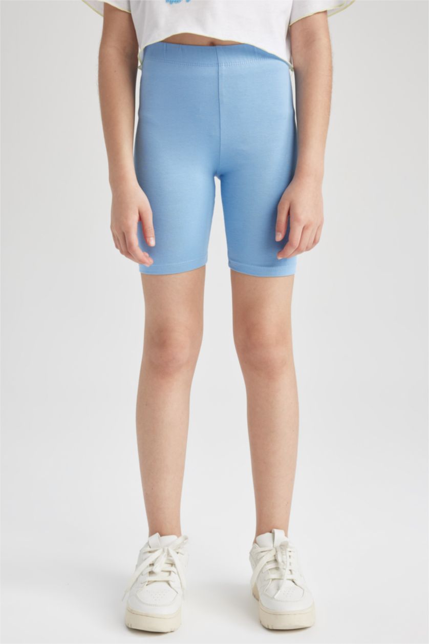 GIRLS & TEENS Blue Girl Short Length Leggings