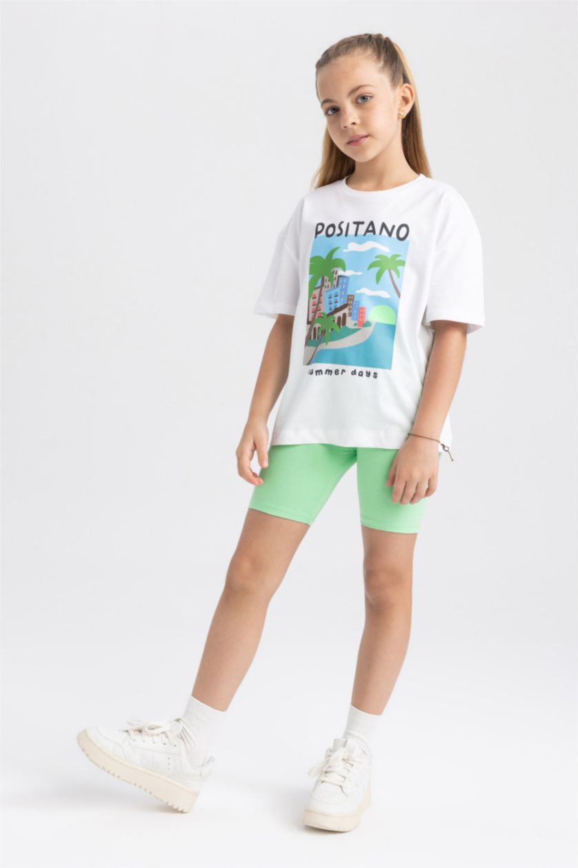 GIRLS & TEENS Green Girl Short Length Leggings