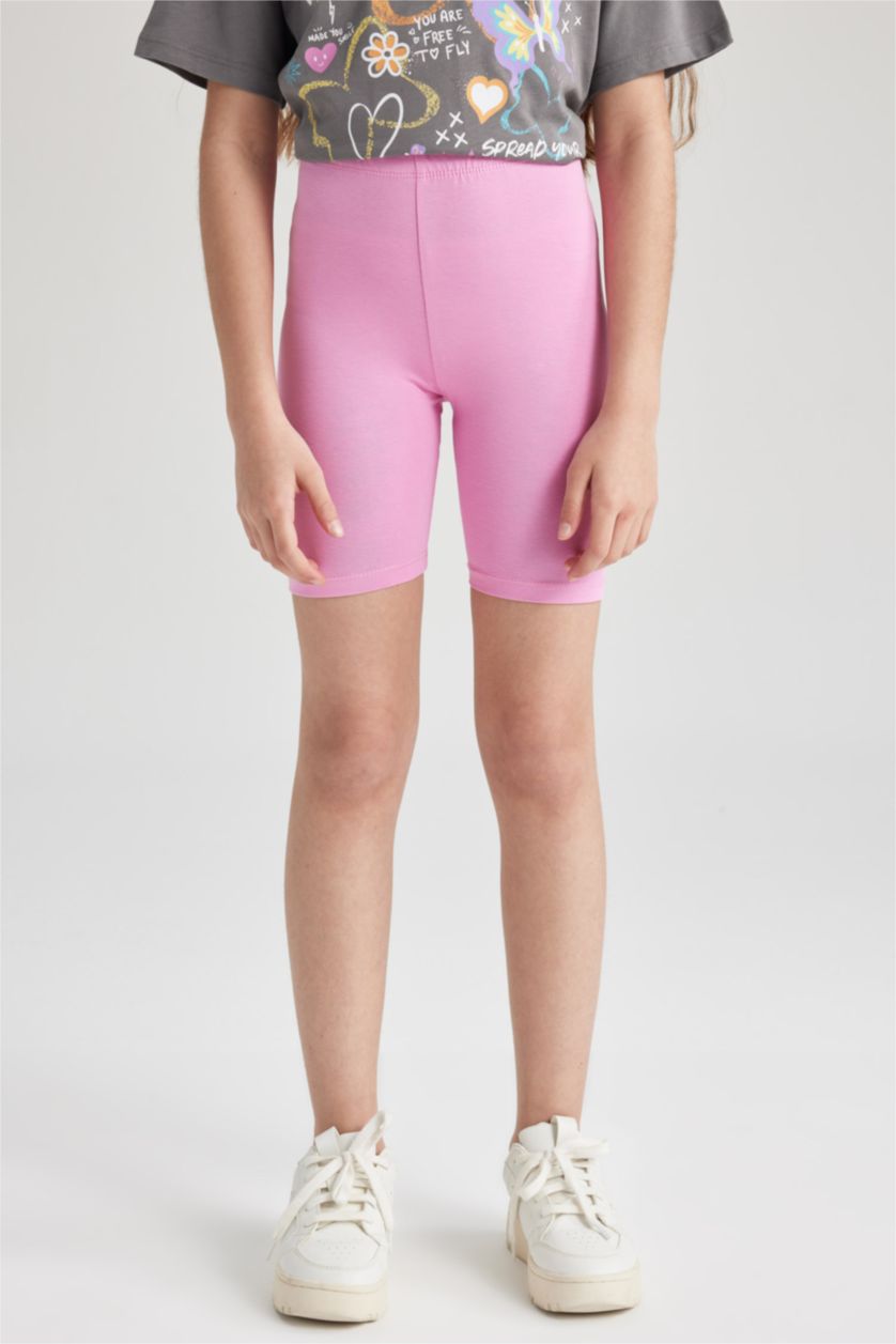 GIRLS & TEENS Pink Girls' Short Length Leggings