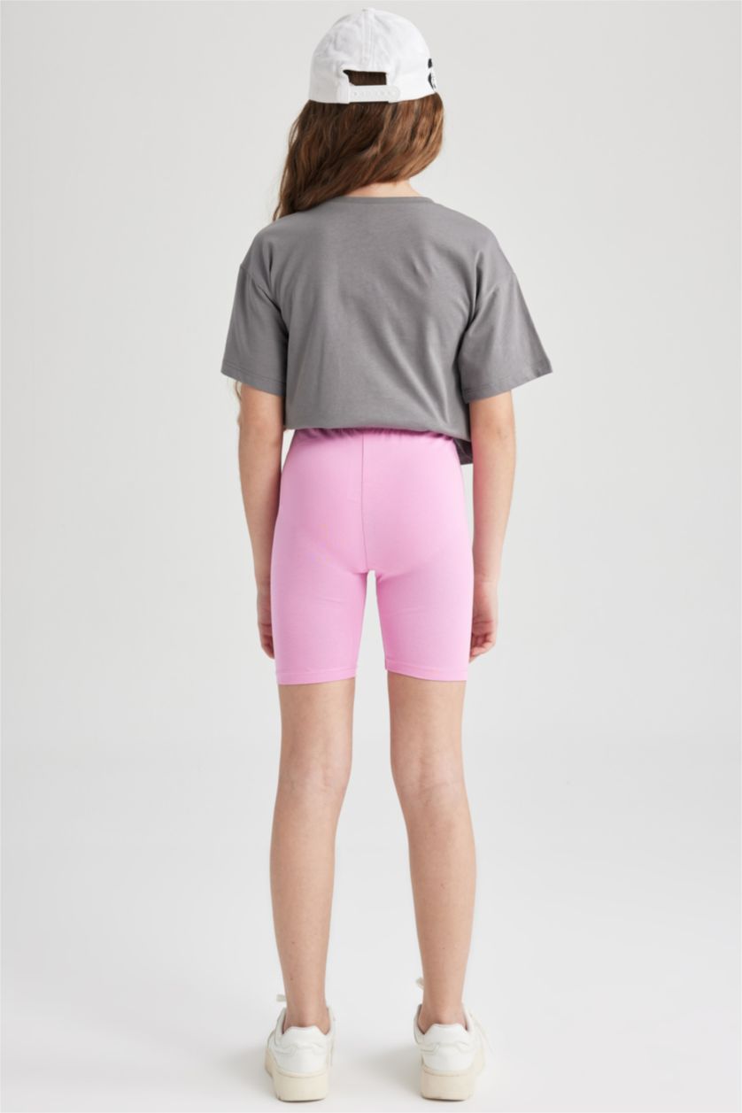 GIRLS & TEENS Pink Girls' Short Length Leggings
