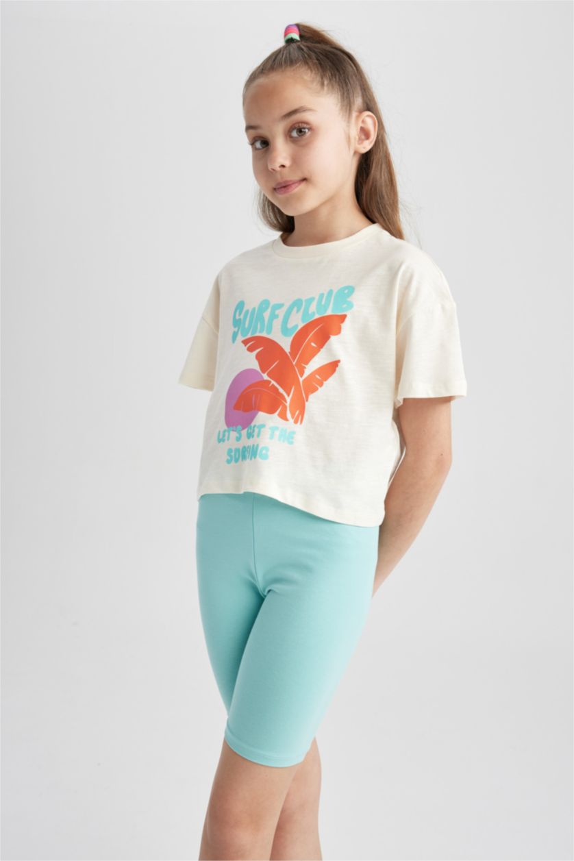GIRLS & TEENS Aqua Girl Short Length Leggings