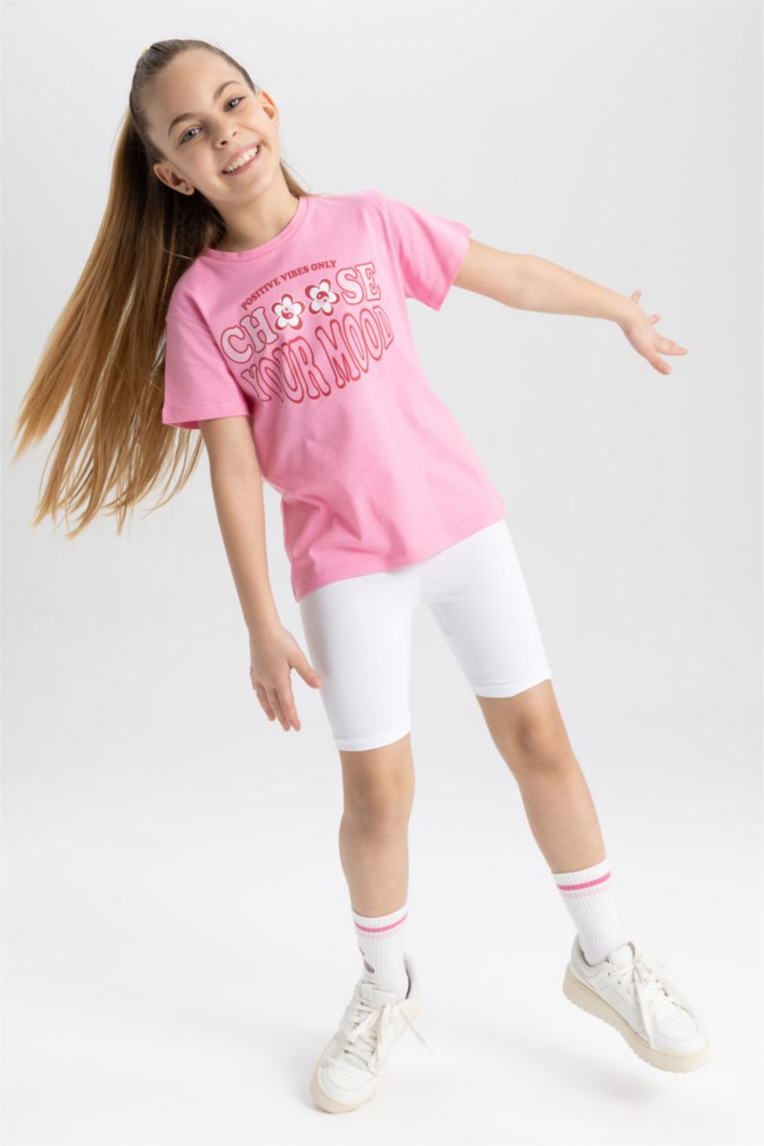 GIRLS & TEENS White Girls' Short Length Leggings