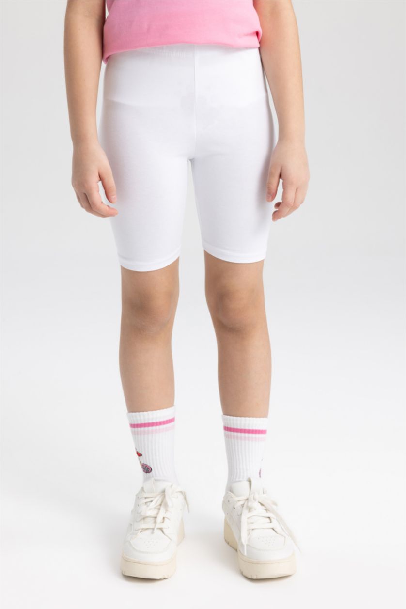 GIRLS & TEENS White Girls' Short Length Leggings