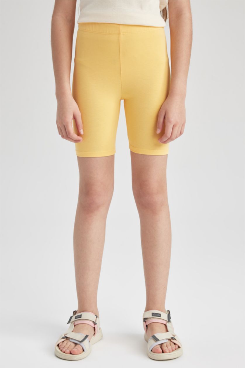 GIRLS & TEENS Yellow Girl Short Length Leggings