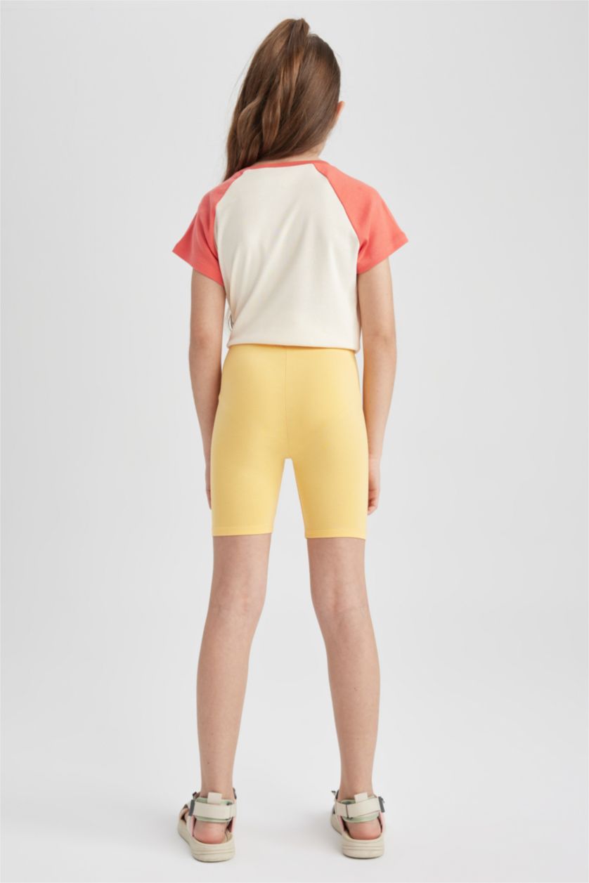 GIRLS & TEENS Yellow Girl Short Length Leggings