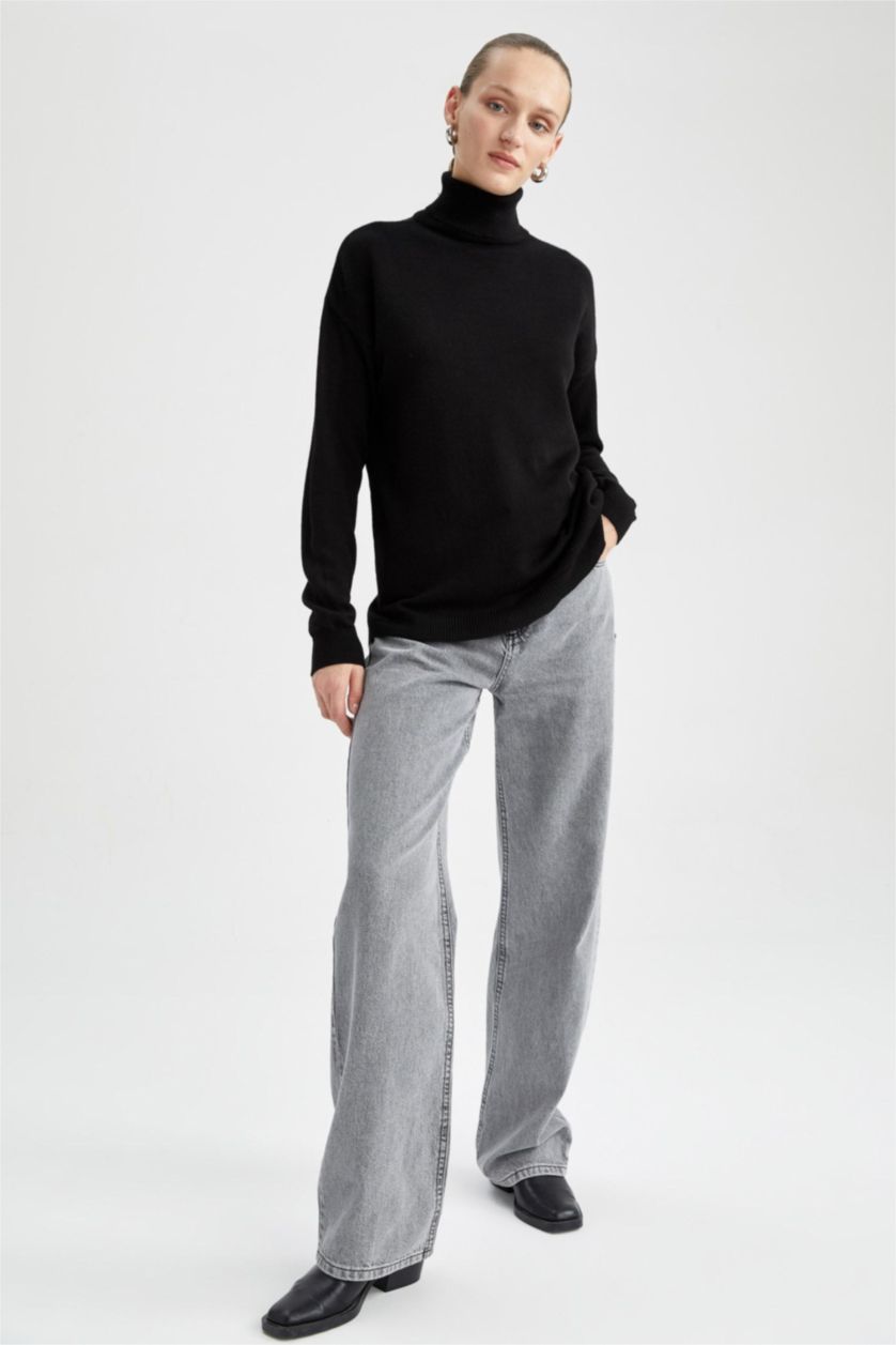 WOMAN Black Regular Fit Tunic