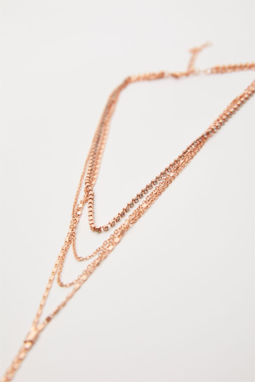 نساء Bordo قلادة متعددة الصفوف