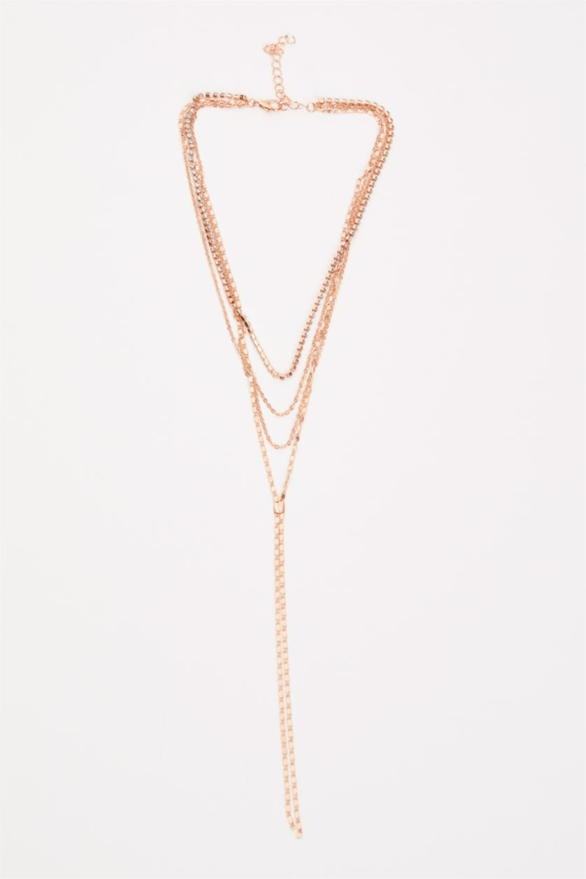 نساء Bordo قلادة متعددة الصفوف