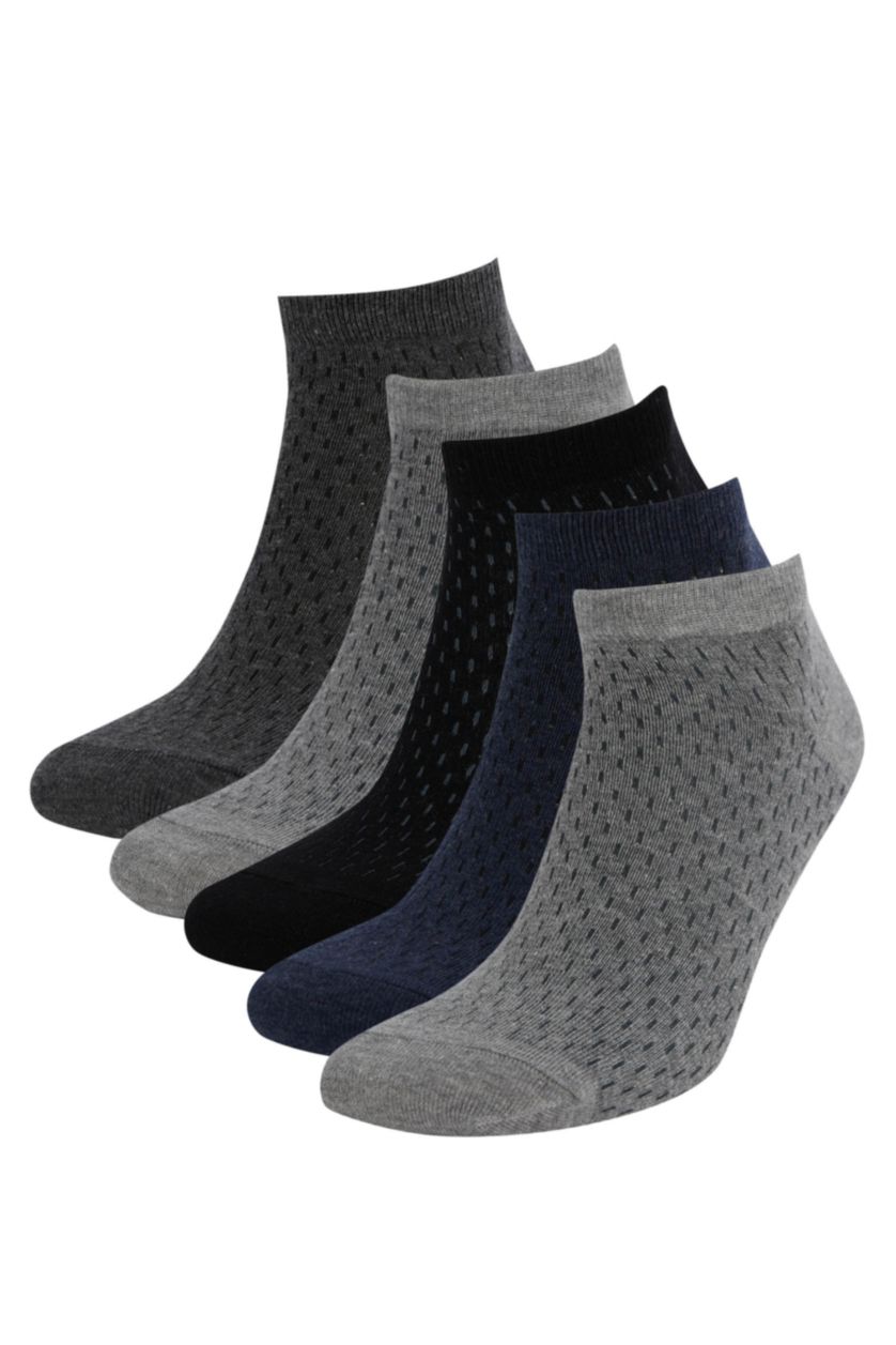 Men Karma 5 Piece Cotton Short Socks