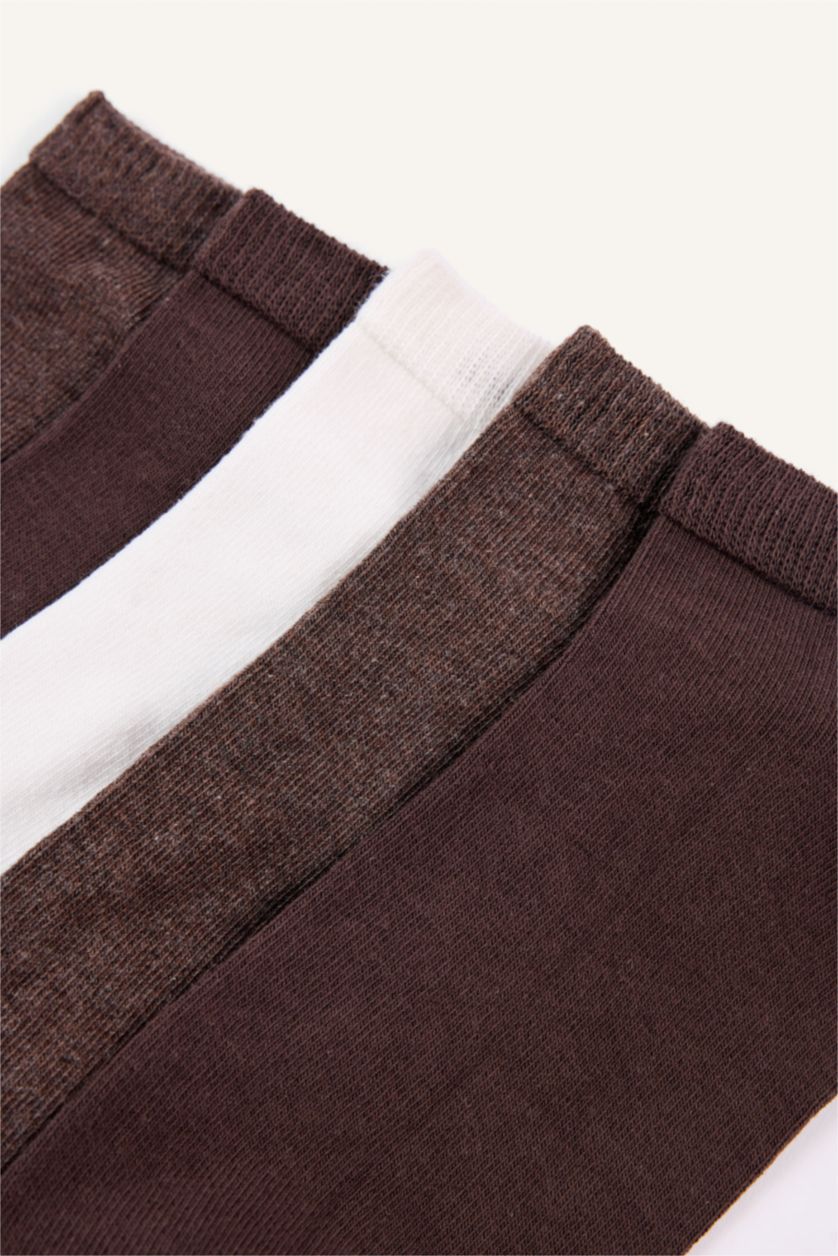 Men Brown 5 Piece Cotton Short Socks