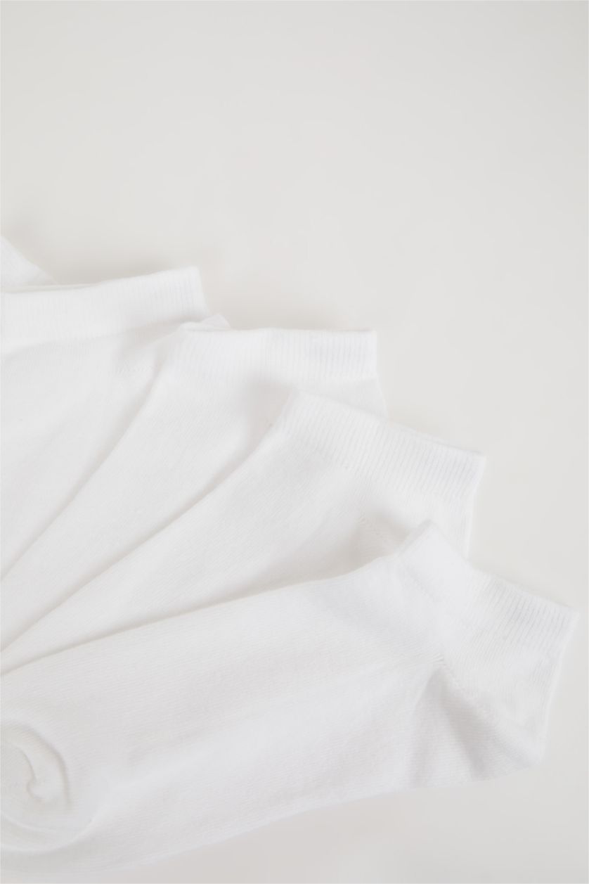 Man White Man 5 pack Cotton Booties Socks