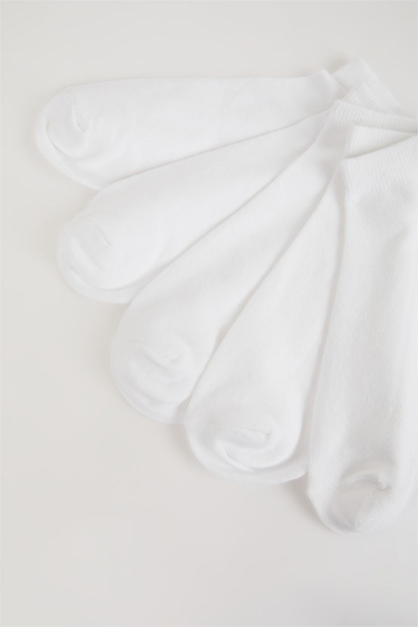 Man White Man 5 pack Cotton Booties Socks