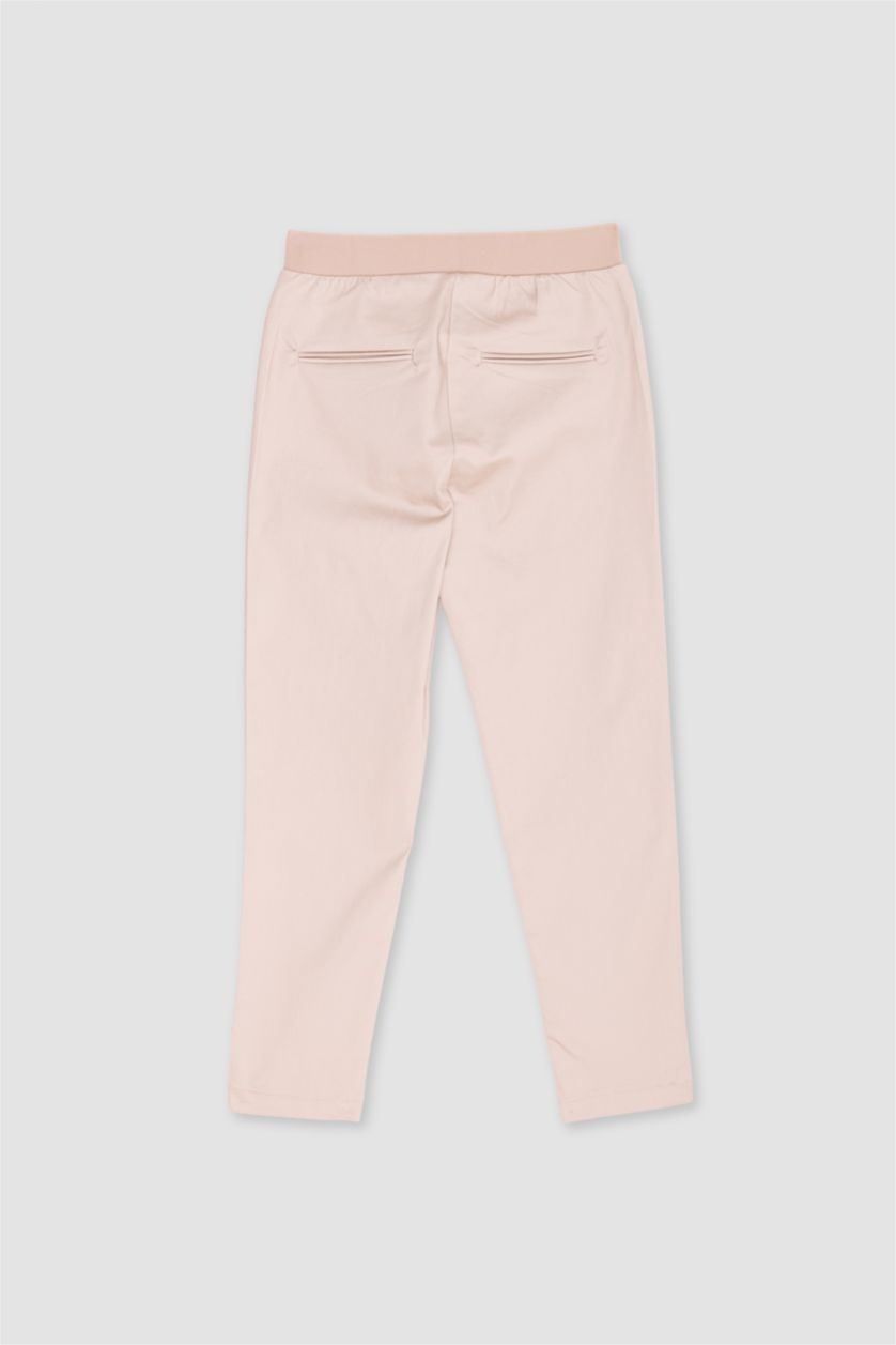 WOMAN Stone Cigarette Fit Regular Hem Satin Trousers