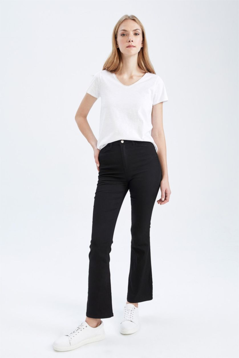WOMAN White Regular Fit Short Sleeve T-Shirt