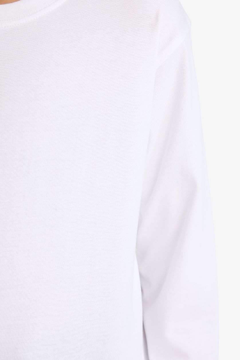 أولاد أبيض تيشيرت ولادي ردن طويل قصة عادية بياخة مستديرة