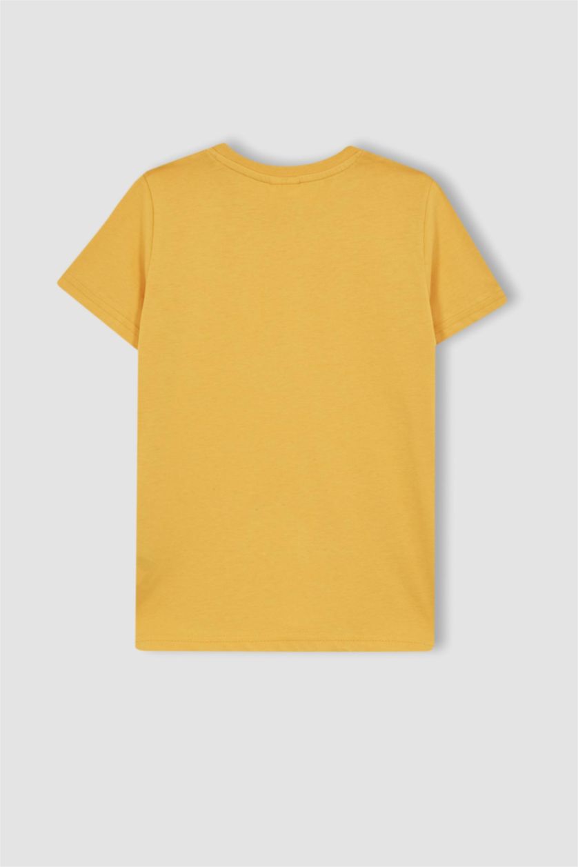 GARÇONS Jaune T-Shirt à Manches Courtes et Col rond pour Garçon