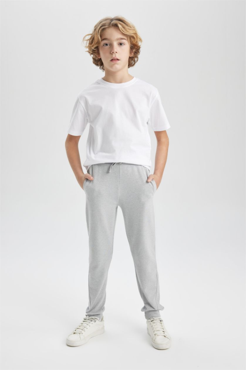 BOYS & TEENS White Boy Regular Fit Crew Neck Short Sleeve T-Shirt