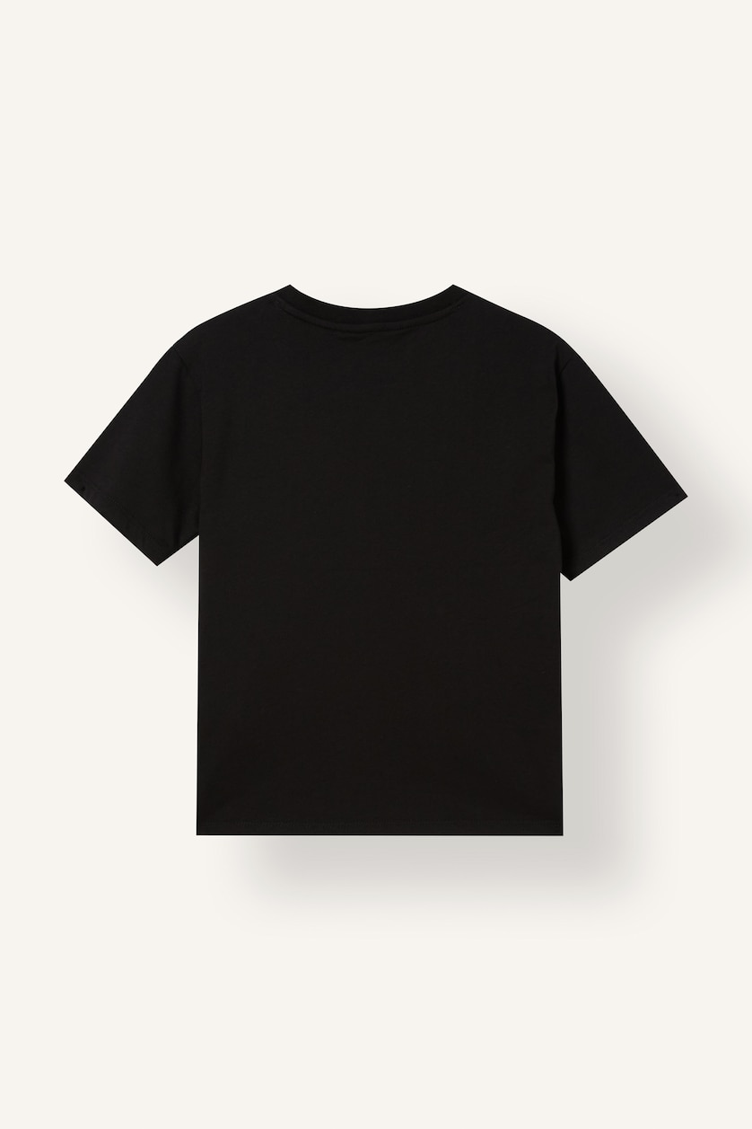 BOYS & TEENS Black Regular Fit Short Sleeve T-Shirt