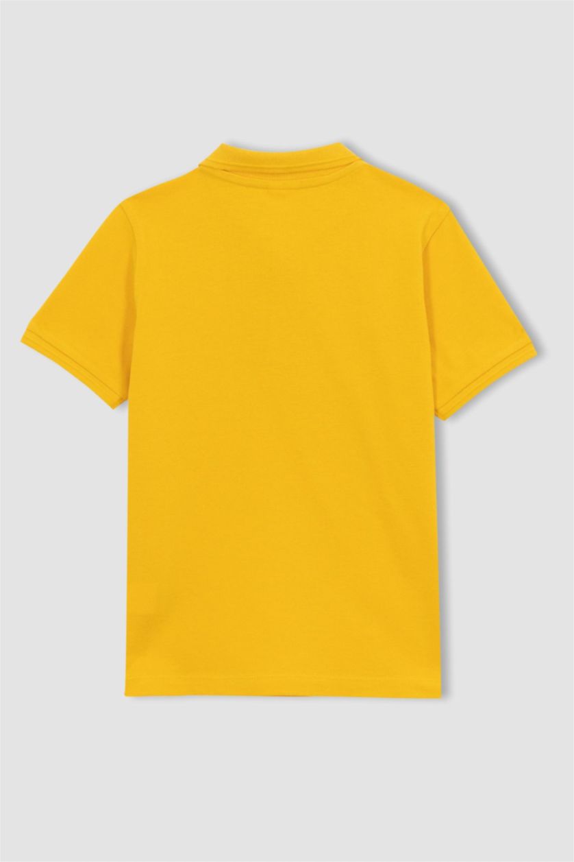 Мальчики и подростки Желтый Футболка поло стандартного кроя для мальчиков, Школьная коллекция