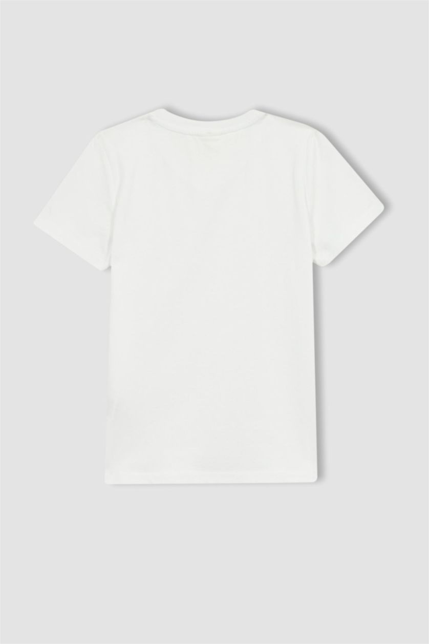 BOYS & TEENS White Boy V-Neck Short Sleeved T-Shirt