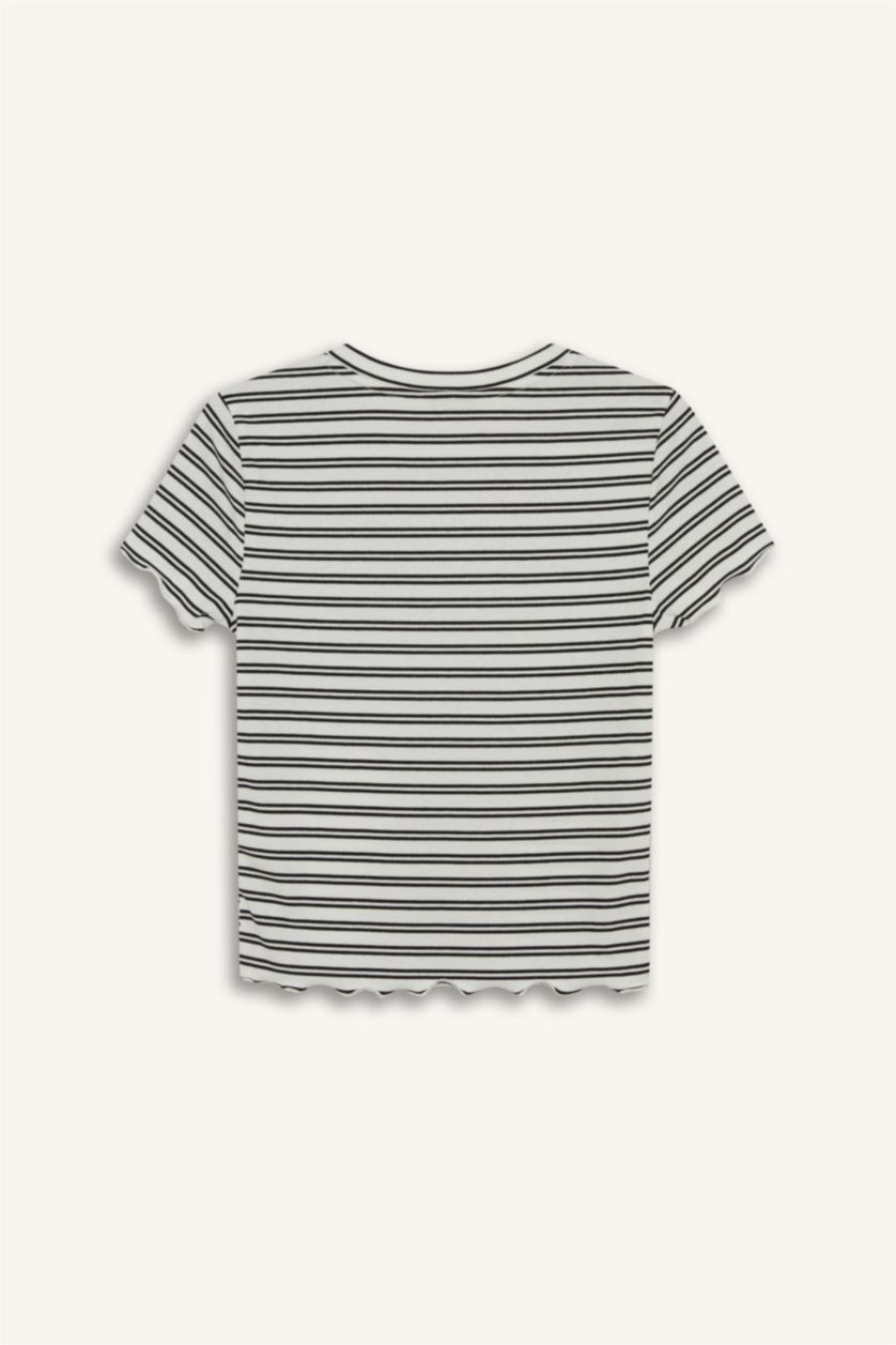 WOMAN White Slim Fit Camisole Short Sleeve T-Shirt