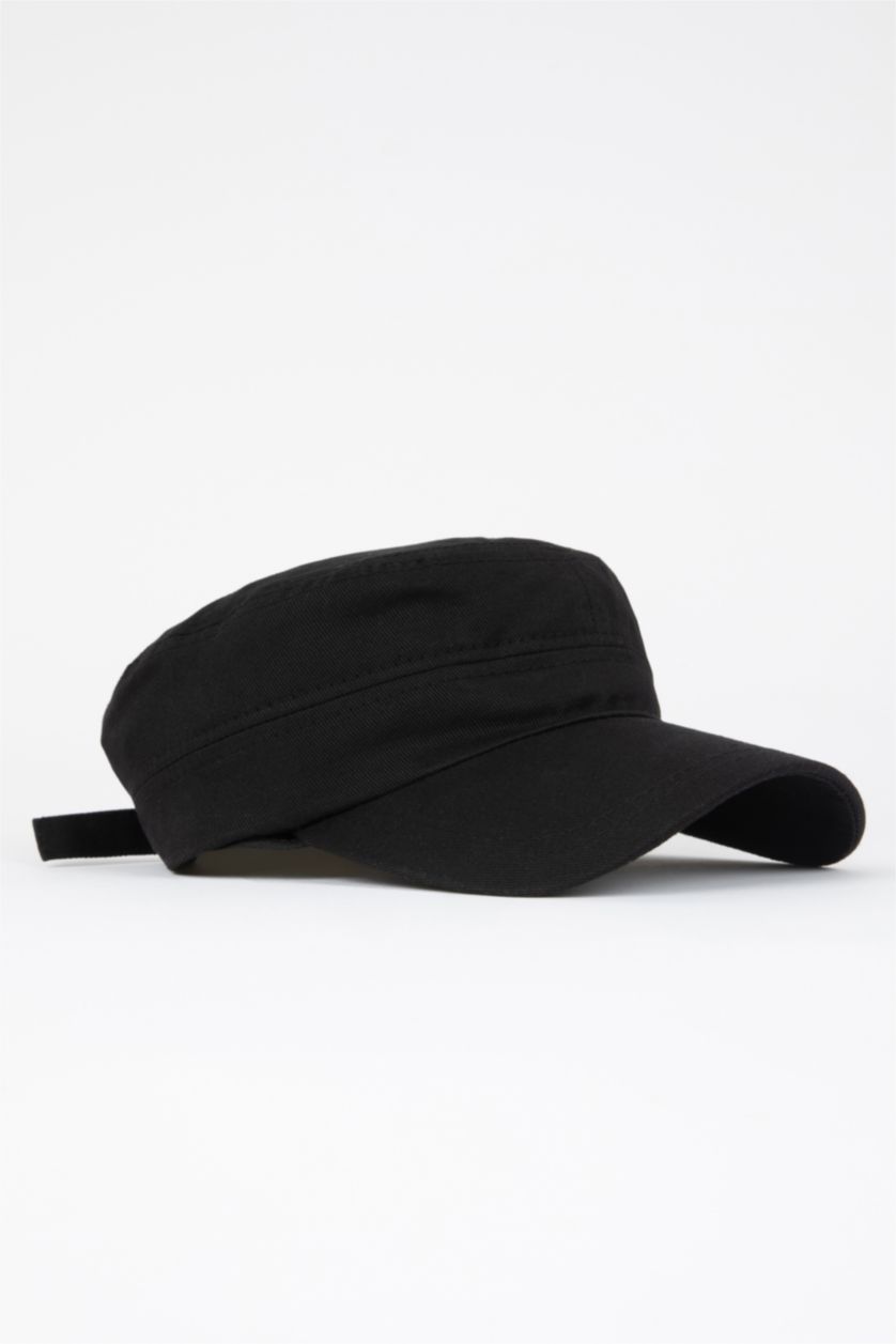 رجالي أسود قبعة كاب قطن رجالي